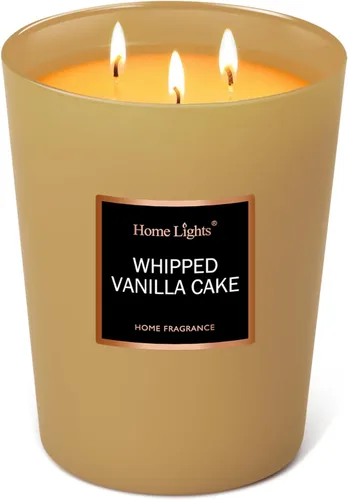 Miniatura 14 de HomeLights - Velas perfumadas, tarro grande de aromaterapia, cera de soja natural, regalo de 130 horas de combustión, galleta casera