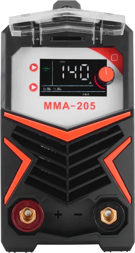 Miniatura 9 de VEVOR Soldador MMA, 205A 2 en 1 Soldador de varilla MMA Lift TIG, Soldador inversor IGBT de doble voltaje 110/220 V con pantalla digital, Fuerza