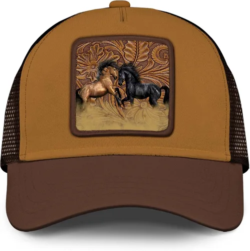 Miniatura 2 de Asvance Trucker Hat - Mesh Back Baseball Cap for Mens, Womens - Premium Farm Animals Embroidered Hats - Gift for Dad, Mom