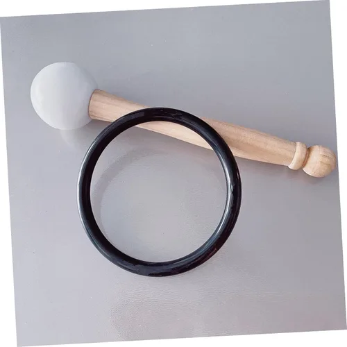 Miniatura 5 de Cojín de goma de alta calidad para cuencos de canto, decoración exquisita para rituales budistas, tapete portátil para cuenco de música, regalo