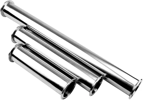 Miniatura 6 de Beduan - Tubo sanitario de tres abrazaderas, tubo de carrete de acero inoxidable sin costuras de 6 pulgadas de longitud con abrazadera triple de 2
