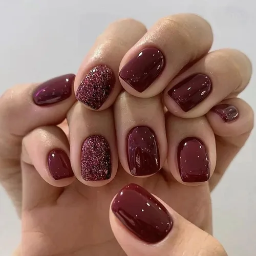 Miniatura 33 de 24 uñas postizas a presión de punta francesa, uñas acrílicas medianas falsas/falsas con diamantes de imitación de flores, diseños de punta francesa