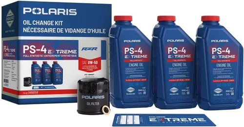 Kit de cambio de aceite Polaris para modelos específicos RZR Turbo y Pro XP & XP 4 con motor de 4 tiempos, incluye 3 cuartos de galón de aceite