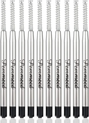Recambios de bolígrafo con resorte para bolígrafo Penneed B5/B6/B8, compatible con Parker Waterman, punta media de acción torcida, 0.039 in, paquete