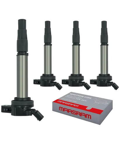 Miniatura 10 de Marsram Paquete de bobinas de encendido UF247 y bujía de iridio doble 4503 compatible con Toyota 2000-2008 Corolla 2000-2005 MR2 Spyder Celica