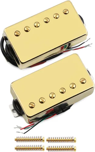 Miniatura 10 de FLEOR Alnico - Pastilla Humbucker para guitarra de 5 cables, 4 cables, 14-15 K, ajuste cromado, pieza de guitarra LP Pastilla de puente cromado