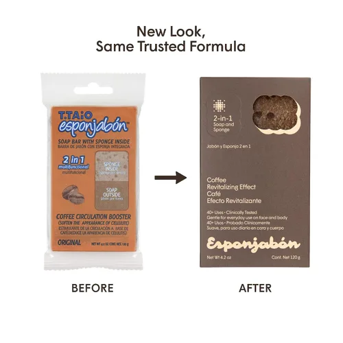 Miniatura 4 de T.Taio Esponjabon Neutro - Jabón y esponja 2 en 1 - Esponja de baño exfoliante con infusión de jabón - Limpieza profunda, espuma suave y masaje