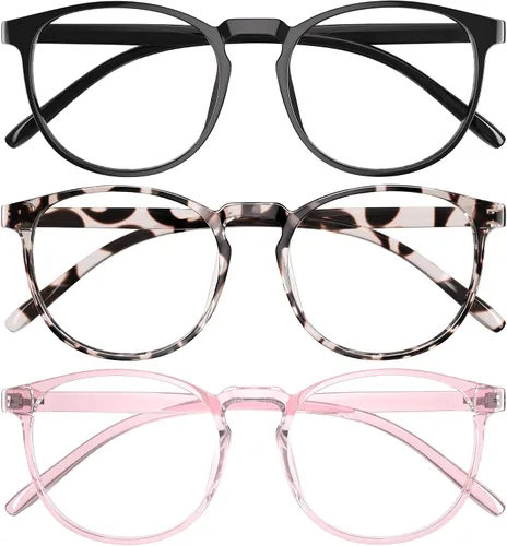 Miniatura 11 de Gafas de luz azul para mujeres y hombres, antifatiga ocular, gafas de bloqueo de luz azul, gafas ligeras retro