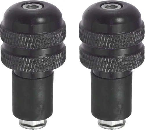 X AUTOHAUX 1 par 7/8 "0.866 in motocicleta manillar extremo agarres barra extremos tapón tapón para motocicleta Negro