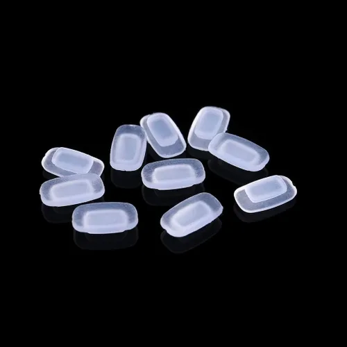 5 pares de almohadillas de nariz de silicona suave unisex con adhesivo de silicona para la nariz, almohadilla de nariz antideslizante para gafas de