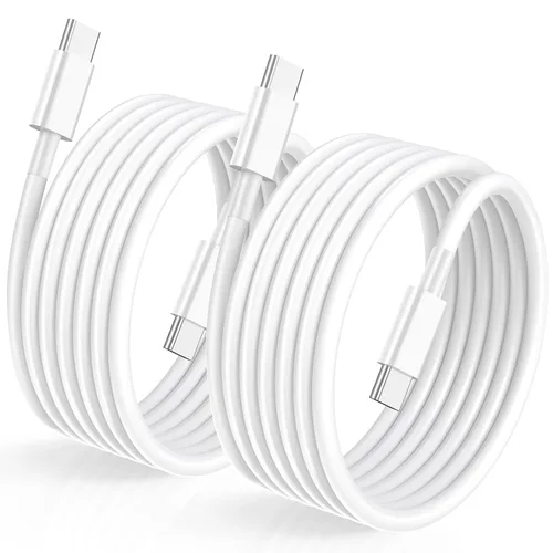 Miniatura 2 de Cable USB C a USB C de 1 pie y 60 W, cable de carga USB C, cable de carga rápida tipo C para iPhone