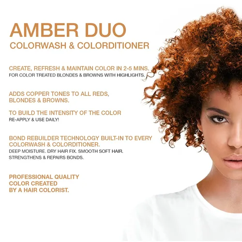 Miniatura 2 de Celeb Luxury Intense Color Depositing Colorwash Shampoo + BondFix Rebuilder, tinte vegano para el cabello, a base de plantas de origen sostenible