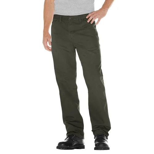 Miniatura 27 de Dickies Jeans de carpintero para hombre, ajuste relajado, pierna recta, Negro, 30 x 30