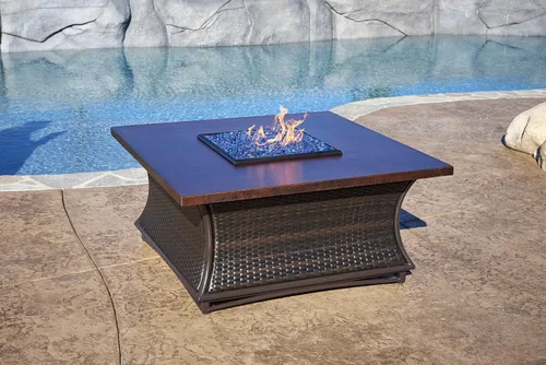 Miniatura 3 de American Fireglass vidrio refractario para fuego, con vidrio para hogar y vidrio para fuego de hoyo, 10 libras, Bronce