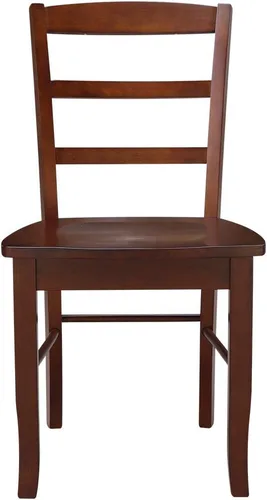 Miniatura 4 de International Concepts Madrid - Silla con respaldo de escalera, color espresso