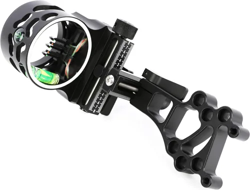 Miniatura 9 de 5-Pin Compound Bow Sight - with Level & Height Micro-Adjustable, Aluminum Alloy Hunting Sight for Right/Left Hand, Includes Sight Light & Tools