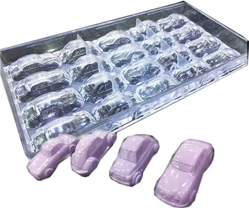 Miniatura 10 de Molde de policarbonato para chocolate, hecho a mano, molde de caramelo de chocolate, herramientas de pastelería, patrón rectangular para hornear