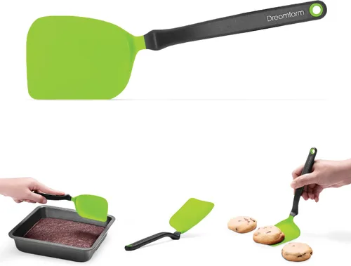 Miniatura 17 de Dreamfarm Mini Chopula - Espátula antiadherente, súper flexible, con borde plano fuerte para separar alimentos, 9 pulgadas, color negro