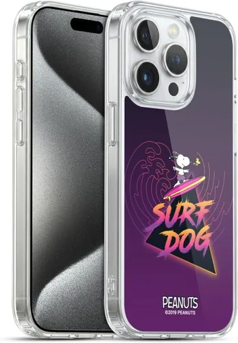 Miniatura 212 de Head Case Designs Peanuts Tropical Surf Snoopy Aloha Disco Gel Funda con licencia oficial [protección de grado militar] compatible con Apple iPhone