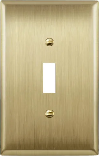 Miniatura 152 de ENERLITES Placa de Pared Metálica para Interruptor de Luz de Palanca, Acero Inoxidable 201, Resistente a la Corrosión, Tamaño Estándar 1-Gang 4.50