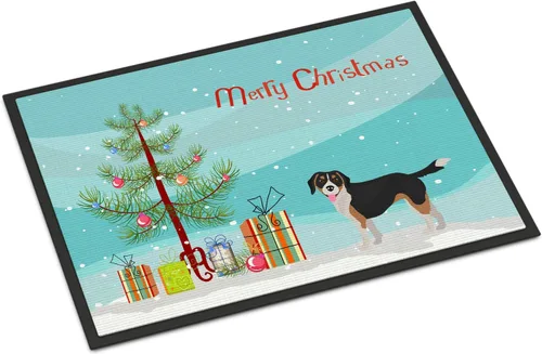 Miniatura 153 de Caroline's Treasures CK3799MAT Akita Shepherd - Tapete de árbol de Navidad de 18 x 27 pulgadas, tapete para puerta delantera, interior y exterior
