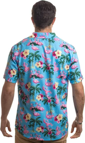 Miniatura 4 de Funny Hawaiian Shirts Tropical Vacation Humor Hawaii Button Down Polo Shirt Men