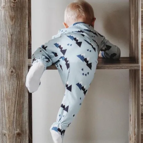 Miniatura 61 de ZippyJamz - Pijama orgánica para bebé con pies y cremallera para cambiar pañales fácil y rápido