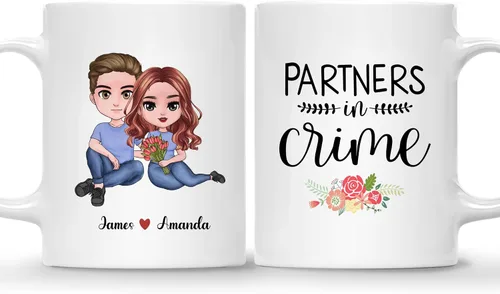Miniatura 15 de Gossby Taza personalizada para parejas, regalo personalizado para esposa, novia, marido, novio con diseño, nombre, año, San Valentín, aniversario