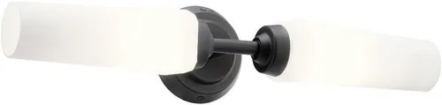 Miniatura 7 de Kichler Truby™ - Aplique de pared de 11.5 pulgadas con cristal de ópalo grabado satinado en níquel pulido