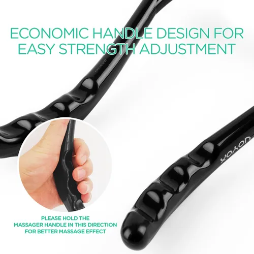 Miniatura 5 de VOYOR Masajeador de cuello Shiatsu de tejido profundo de doble punto de gatillo masajeador de hombro para aliviar el dolor, diseño de mango