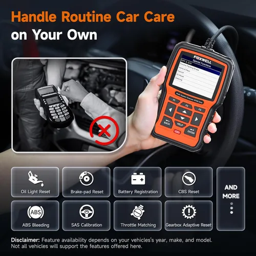 Miniatura 5 de FOXWELL NT510 Elite - Herramienta de escaneo compatible con escáner BMW, herramienta de diagnóstico completo OBD2, lector de códigos de control