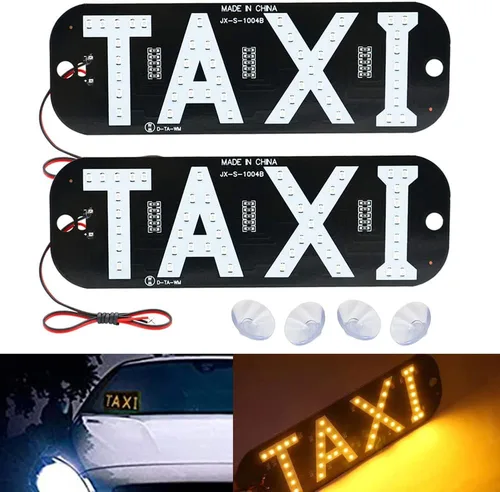 Miniatura 8 de 2 unids Taxi Led coche parabrisas cabina indicador lámpara 12V taxi signo bombilla parabrisas taxi guía luces (azul)