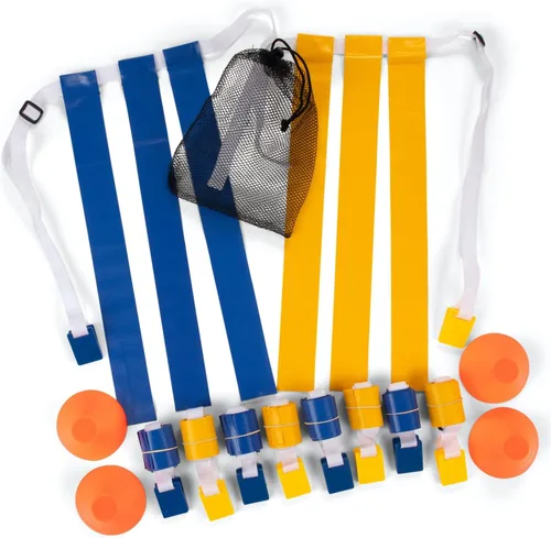 Champion Sports Quick Release Flag Football Set – Durable Belt, 3 Detachable Flags & Adjustable Fit (25”-50”)