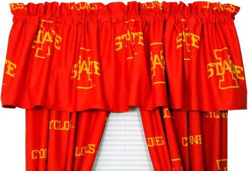 Miniatura 15 de College Covers Everything Comfy Arkansas Razorbacks - Cenefa de cortina estampada - 84 x 15 pulgadas
