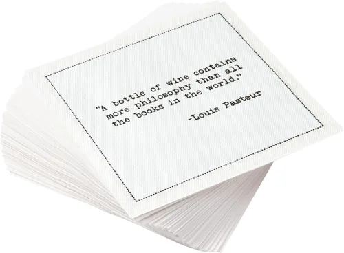 Miniatura 34 de Five Star Funny Dog Quotes Servilletas de cóctel de algodón blanco 50 servilletas de bebidas desechables de lujo con citas ingeniosas de perros
