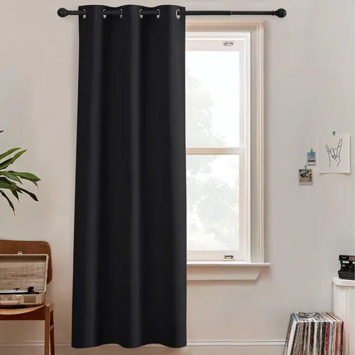 Miniatura 136 de RYB HOME - Cortinas extra largas con bloqueo de luz, persianas opacas insonorizadas para privacidad para cine en casa, oficina, fondo de patio, sala