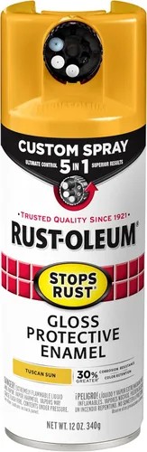 Miniatura 144 de Rust-Oleum 376855 - Pintura en aerosol antióxido personalizada 5 en 1, 12 onzas, color negro mate, (paquete de 1)