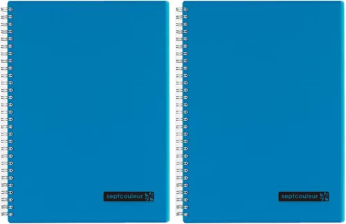 Miniatura 17 de Maruman Septcouleur - Cuaderno rayado - A5, 5.83 x 8.27 pulgadas, 80 hojas/160 páginas, diario de papel rayado universitario de 0.276 in, espiral