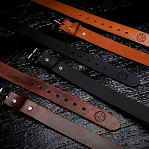 Miniatura 6 de 1791 GUNLEATHER Cinturón de pistola para hombre - Cinturón de cuero resistente de 14 oz para pistola EDC Negro (Stealth Black)
