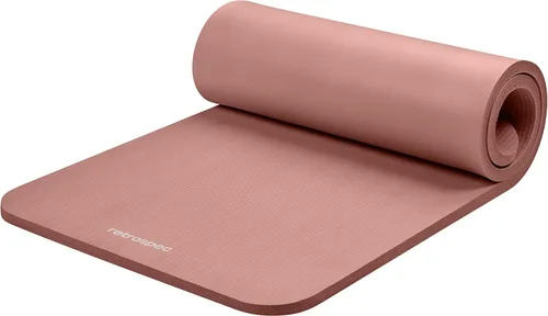 Miniatura 10 de Retrospec Solana - Tapete de yoga de 1 pulgada de grosor con correa de nailon, unisex, antideslizante, para yoga, pilates, estiramiento, ejercicios
