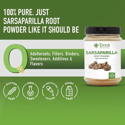 Miniatura 5 de bixa BOTANICAL Polvo de raíz de zarzaparrilla Hemidesmus Indicus Hierba ayurvédica Equilibrio refrescante y apoyo diario para el bienestar