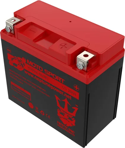 Miniatura 2 de Batería Neptune Power Professional YTX20HL-BS / YTX20L, alto rendimiento, sin mantenimiento, batería sellada para motocicleta AGM ETX20HL BS