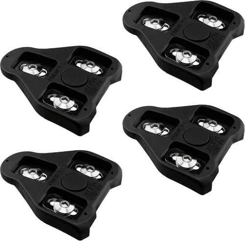 CyclingDeal Juego de tacos de bicicleta compatibles con Peloton & Look Delta, juego de tacos de bicicleta de interior y bicicleta de carretera,