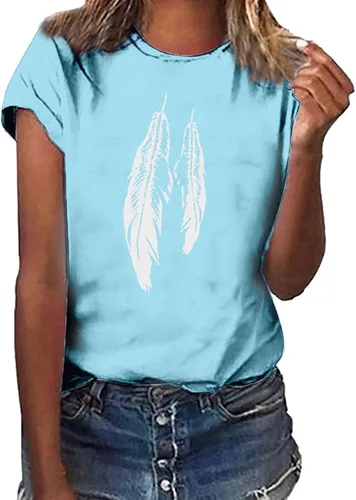 Miniatura 59 de Camiseta con estampado de animales para mujer, camiseta de libélula divertida, linda camiseta de manga corta, blusa de primavera 2023, camisas