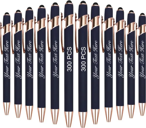 Miniatura 12 de 10 bolígrafos personalizados con nombre y texto para mujeres y hombres, bolígrafos personalizados con grabado gratis, regalos para negocios