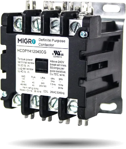 Miniatura 12 de Migro Contactor de CA resistente de 2 polos y 40 amperios que reemplaza prácticamente todos los modelos residenciales de 2 polos