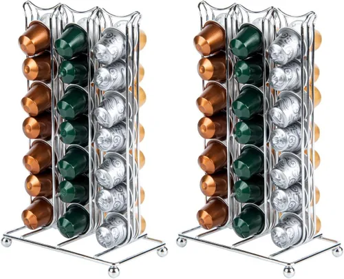 Miniatura 10 de Restaurantware Restpresso - Soporte para cápsulas de café de 5.1 x 16.3 pulgadas, 1 carrusel duradero para cápsulas, capacidad para 60 cápsulas