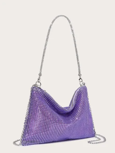 Miniatura 2 de Verdusa Bolso de noche con diamantes de imitación brillantes para mujer
