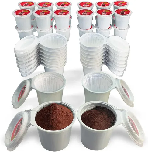 iFillCup Tazas recargables K Cup - Sostiene un 50% más de café para una preparación más rica y abundante, compatibilidad universal con cafeteras K