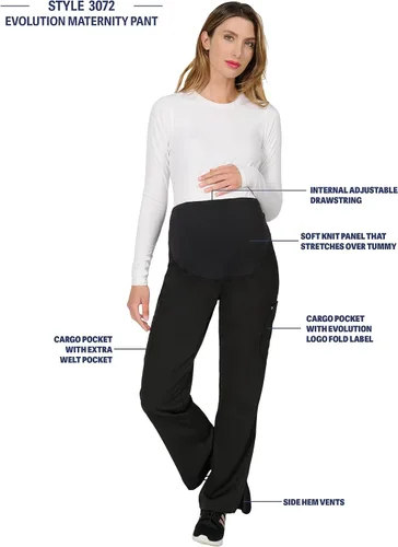 Miniatura 6 de Evolution Scrubs Pantalón de maternidad elástico en 4 direcciones para mujer